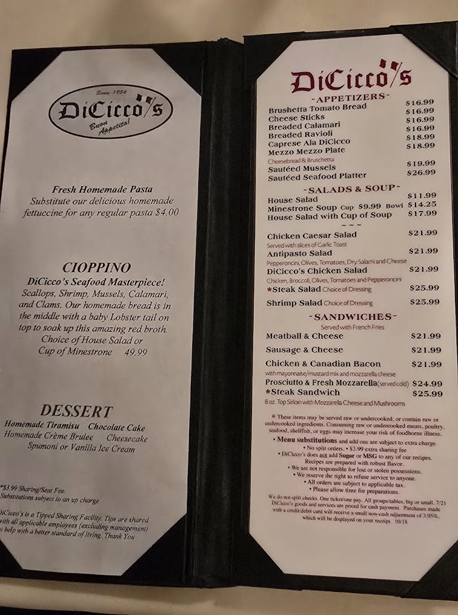 Menu Dicicco's Italian Restaurant-5